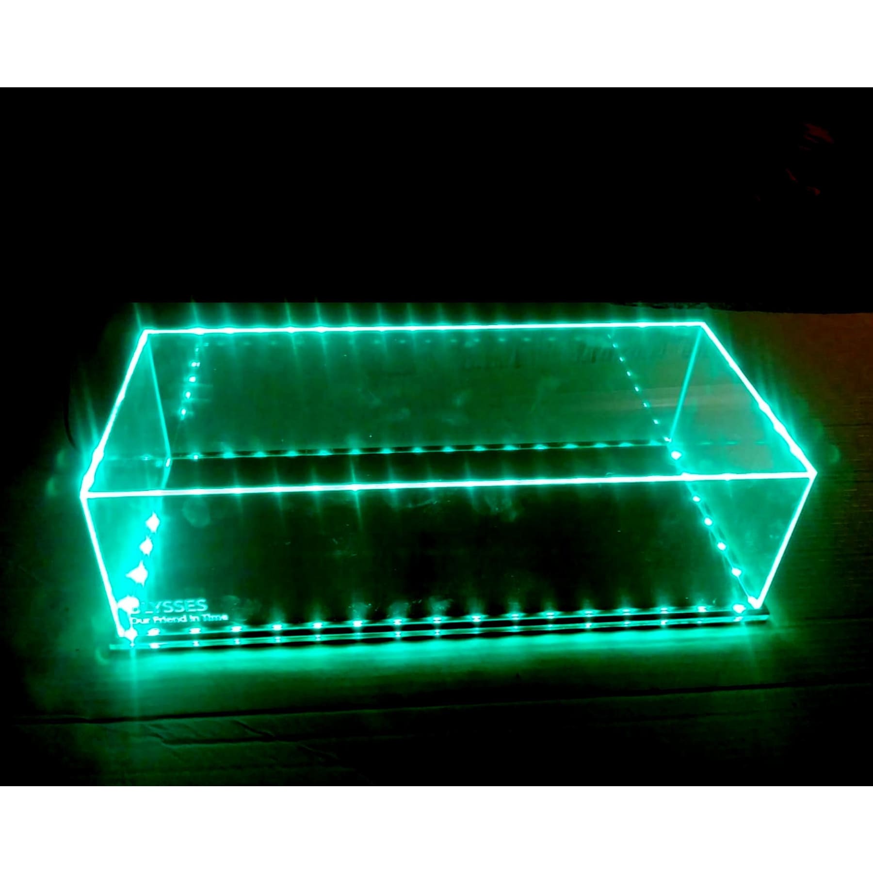 Acrylic Large LED Display Case with inscription