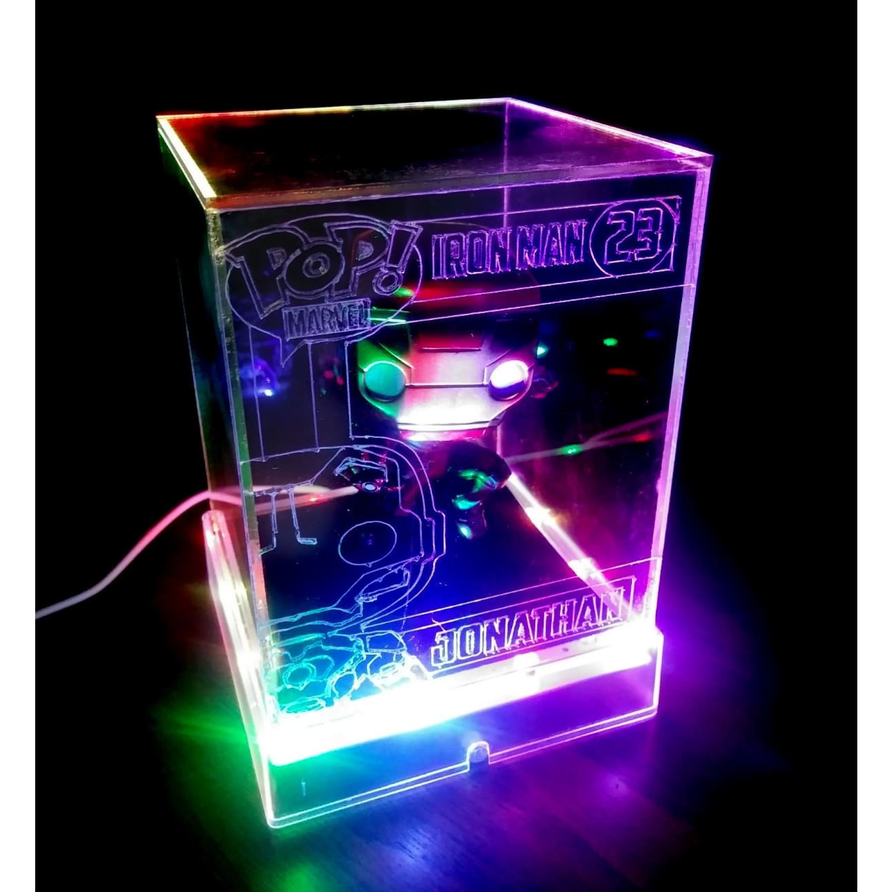 Acrylic LED Box Case for Unboxed Funko Pop , Custom Made Any Pop