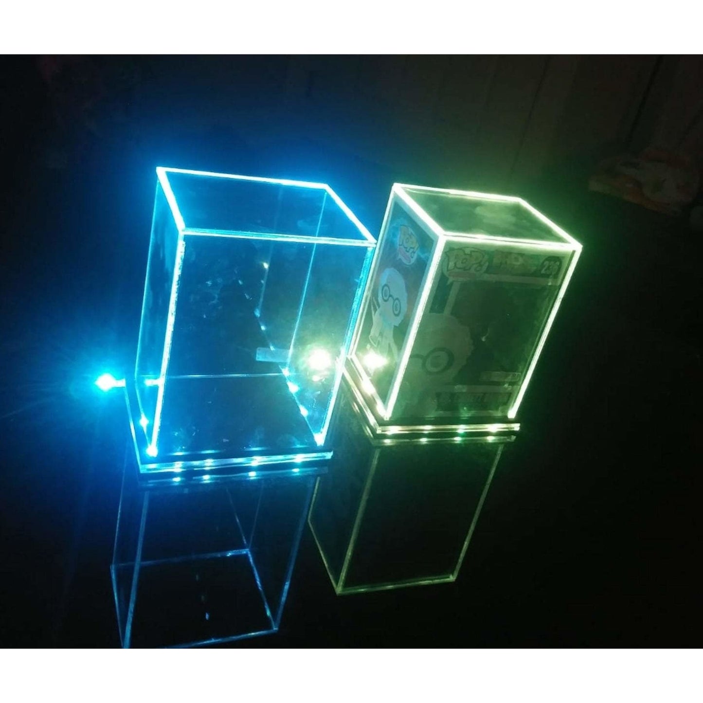 Acrylic LED Case, for Boxed 9" Funko Pop No Engraved Design