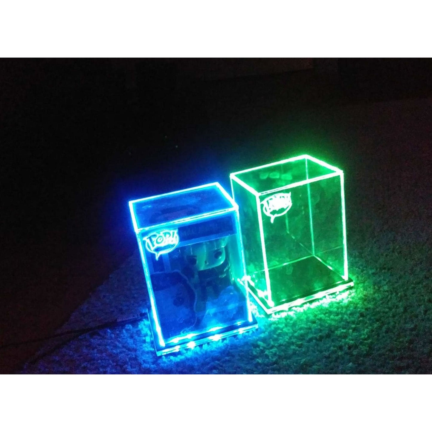 Acrylic LED Case for Boxed Funko Pop Engraved Design