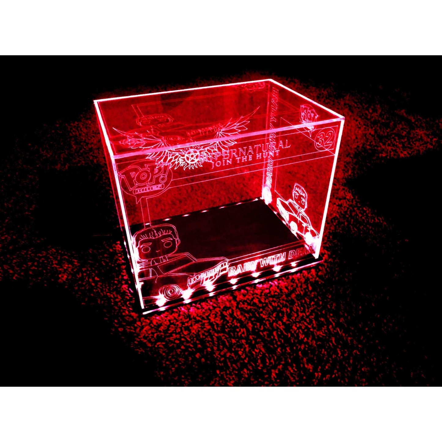 Acrylic LED Display Case for Funko Rides, Any theme