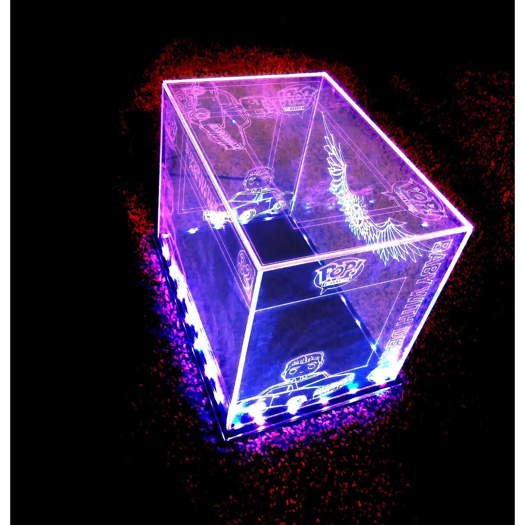 Acrylic LED Display Case for Funko Rides, Any theme