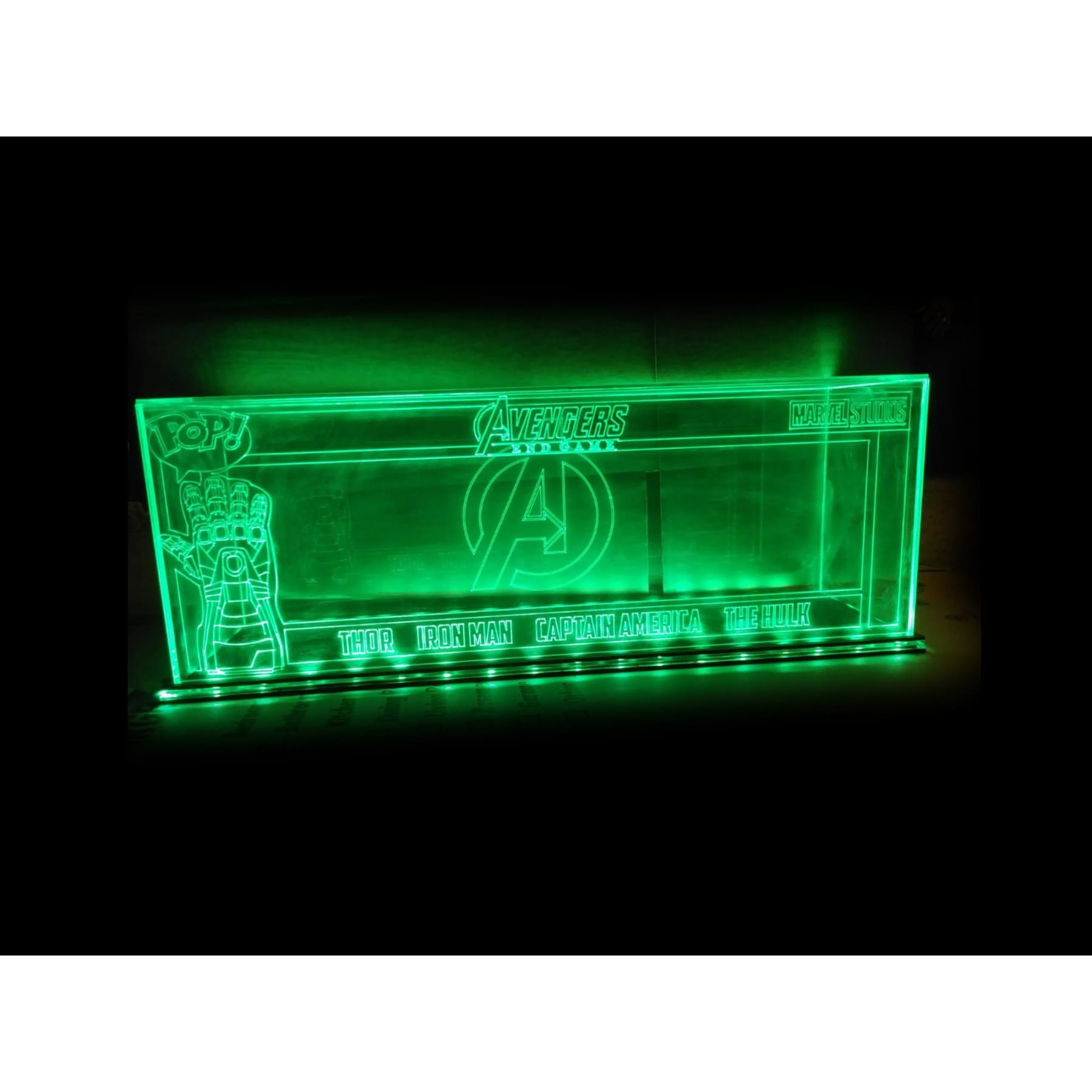 Acrylic LED Display for 4 Funko Pop, custom made any design