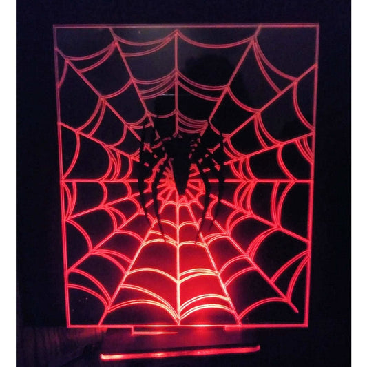 Acrylic LED Lamp Diorama, custom made for Spiderman, Black Panther, Iron Man, and more, many sizes...