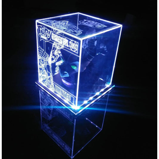 Acrylic LED Lamp for 6" Funko Pop Box , 3 Sides Design, Custom Made