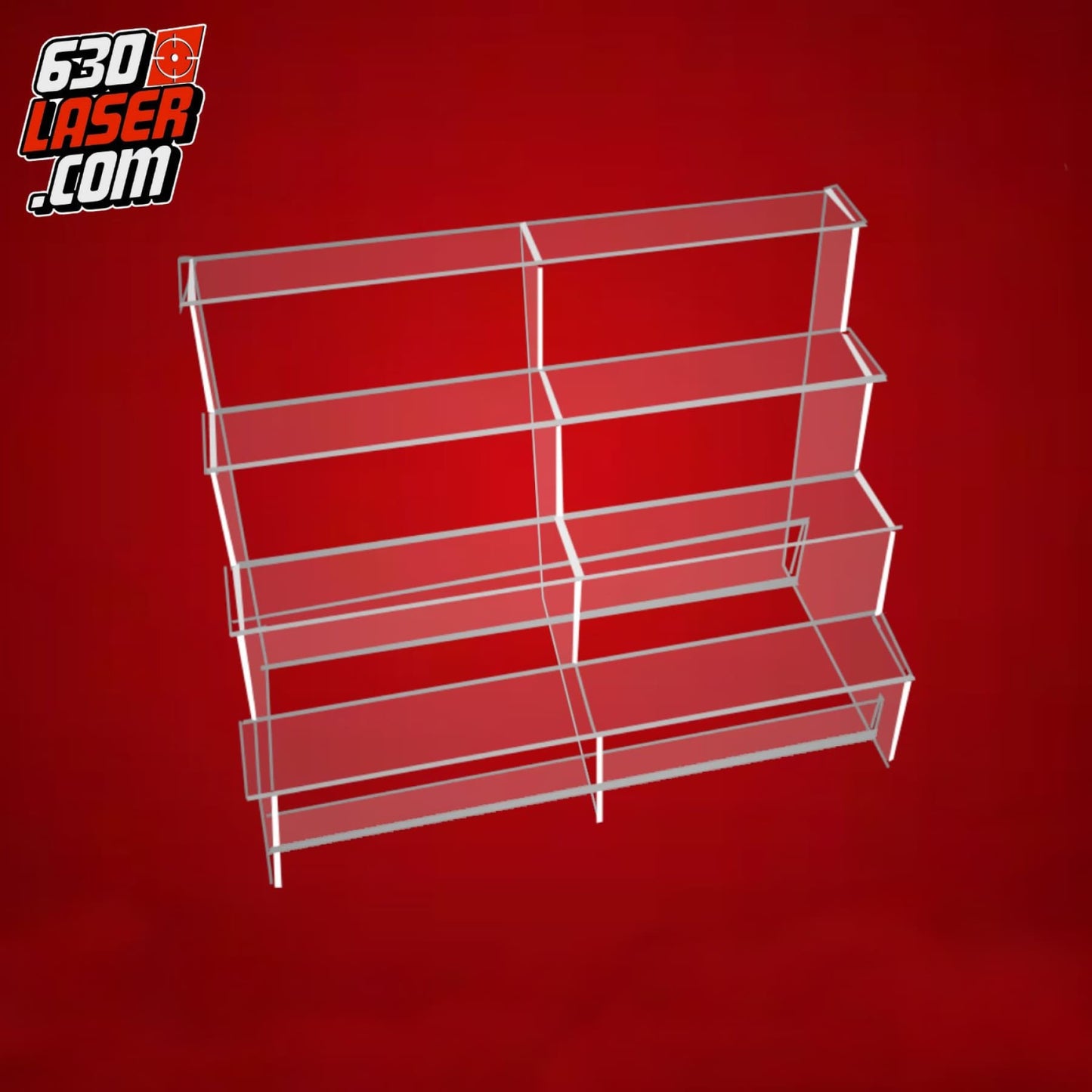 Acrylic Shelf Riser, 5 Levels Tiered Display, Fits 30 Funko POP