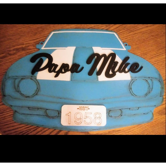 Custom Camaro Car Wall Sign