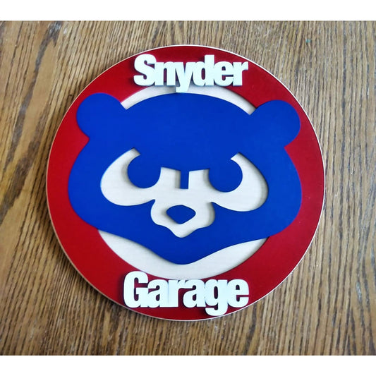 Custom Chicago Cubs Classic Logo Wall Decor