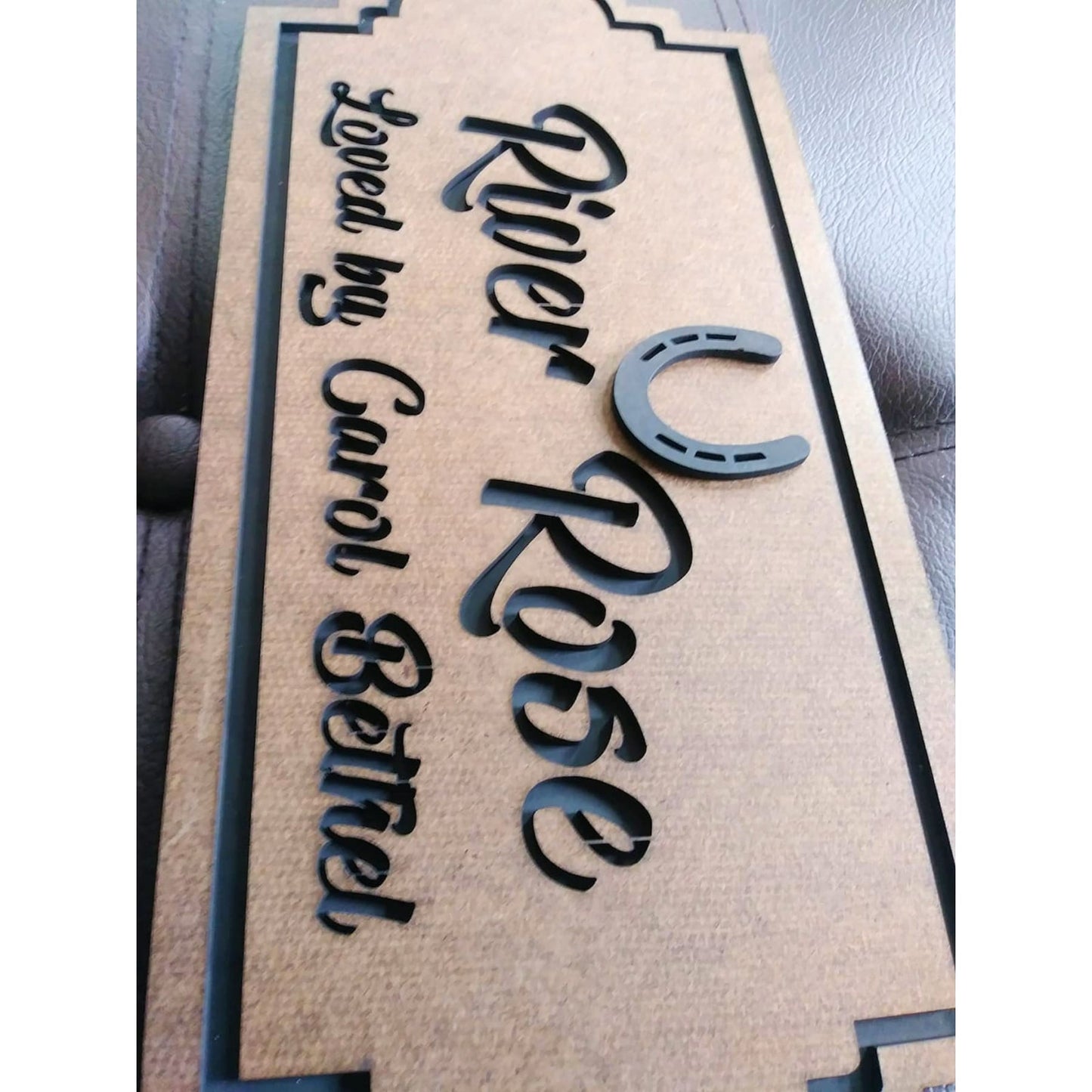 Custom Horse Name Plate