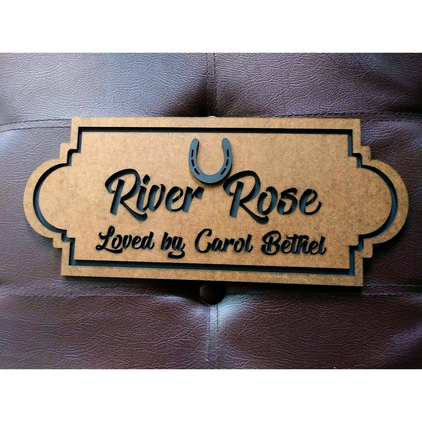 Custom Horse Name Plate