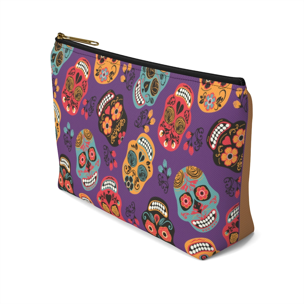 Sugar Skulls Accessory Pouch w T-bottom