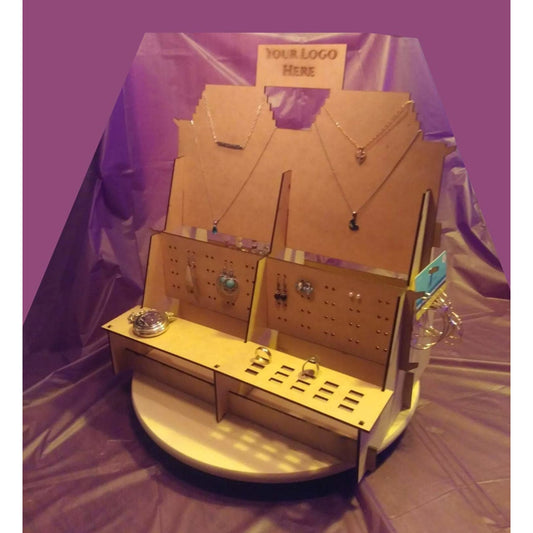 Jewelry Double Side Display Organizer, Ideal for Stands, Shops and fairs. Logo Included
