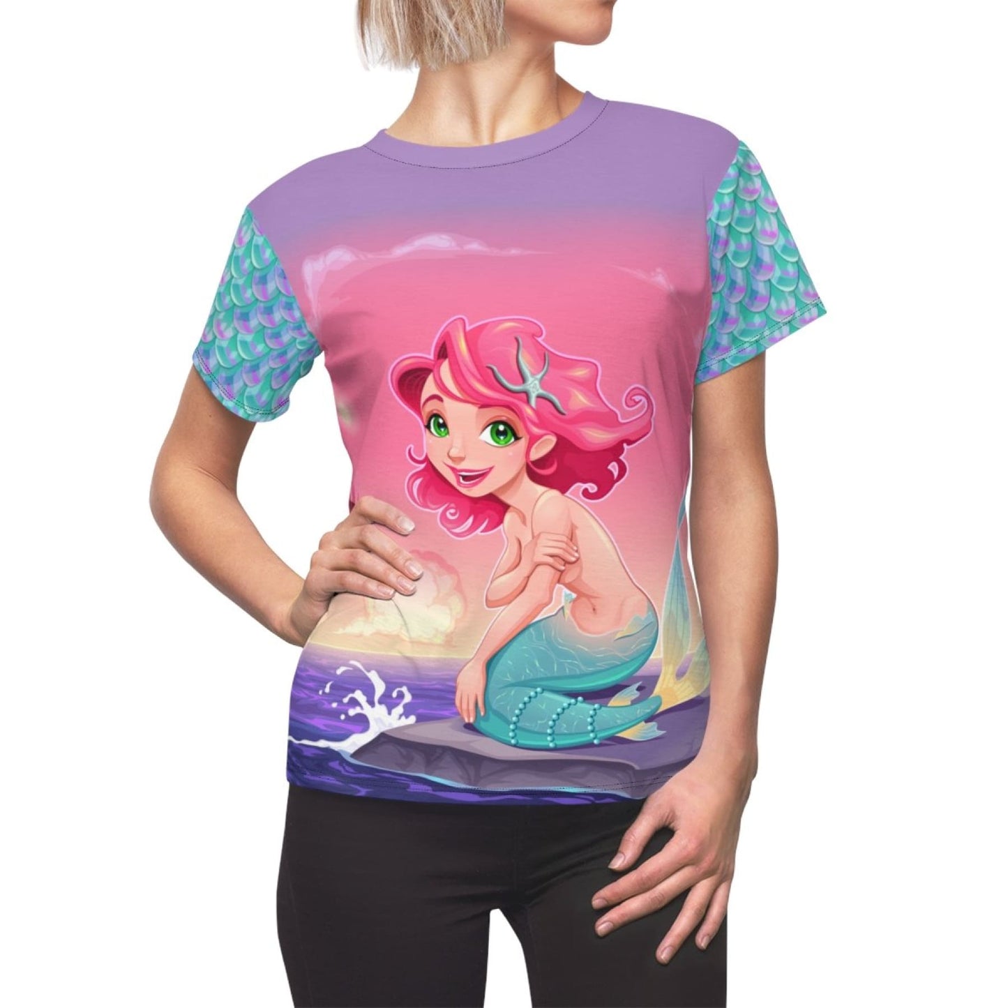 Mermaid Full Print Women Tee