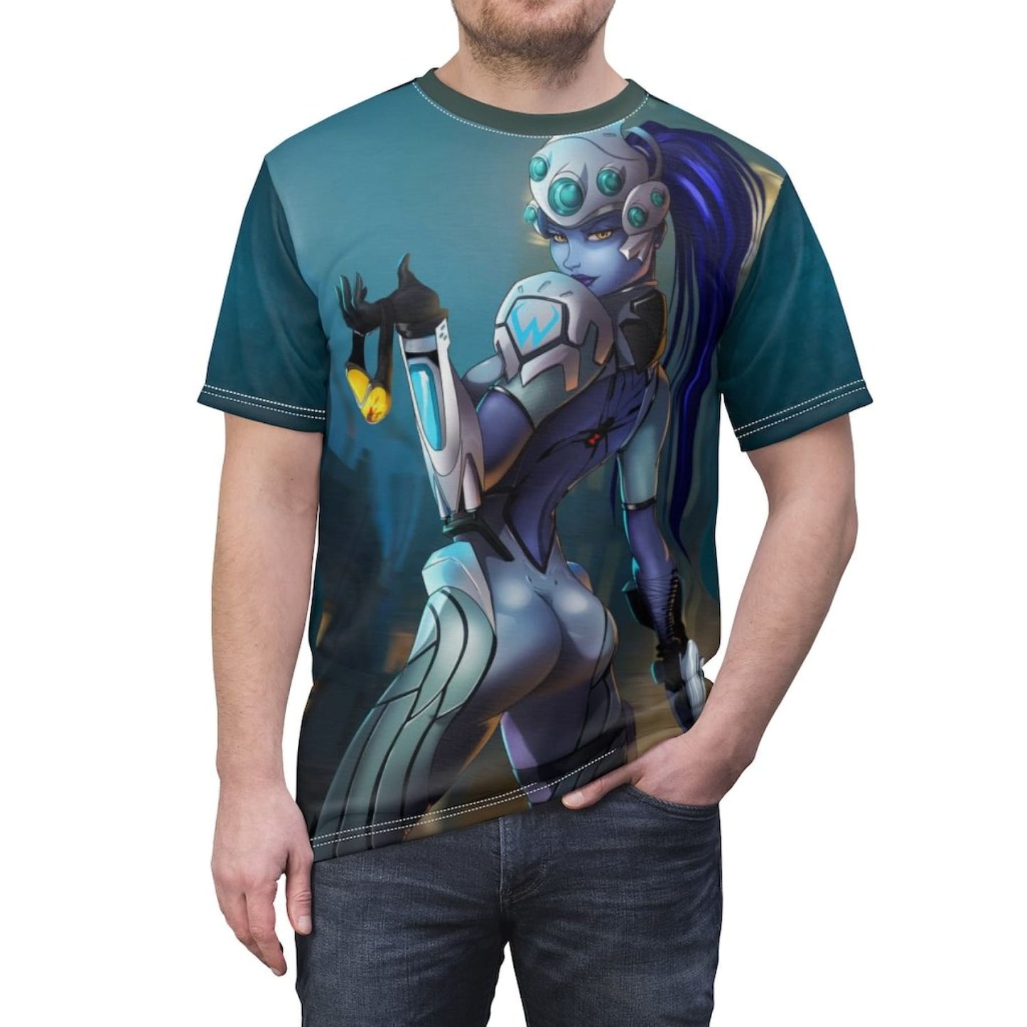 Overwatch Widomaker Unisex Full Print Tee