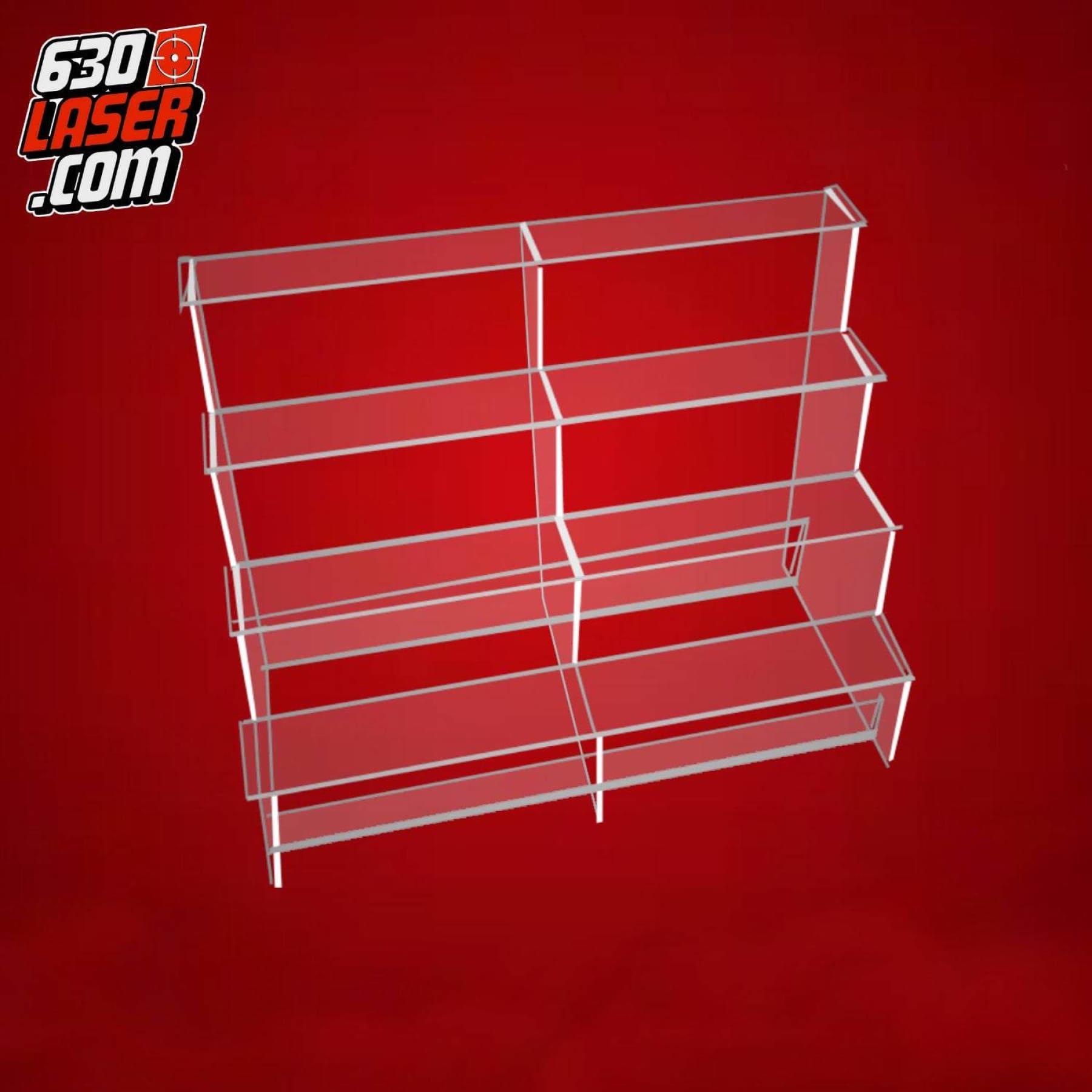 Plexiglass Shelf Riser, 5 Levels Tiered Display, Fits 30 Funko POP