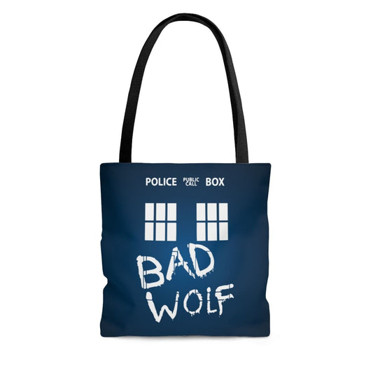 Tardis Blue Bad Wolf Tote Bag