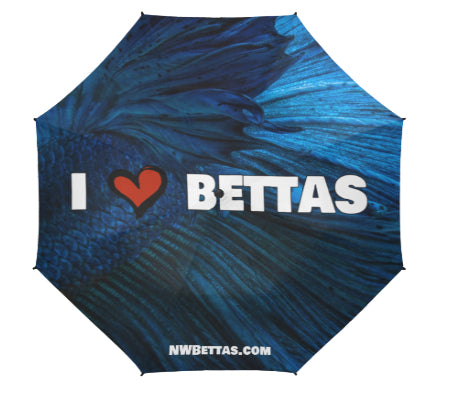 NWBettas "I Love Bettas" Unisex Umbrella, Free Shipping Worldwide